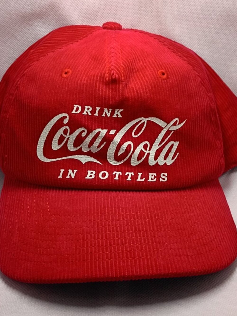 NWT Corduroy Coca Cola Hat